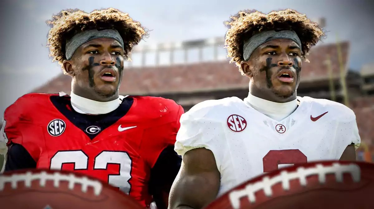 Alabama football's Caleb Downs, Caleb Downs in a Georgia jersey