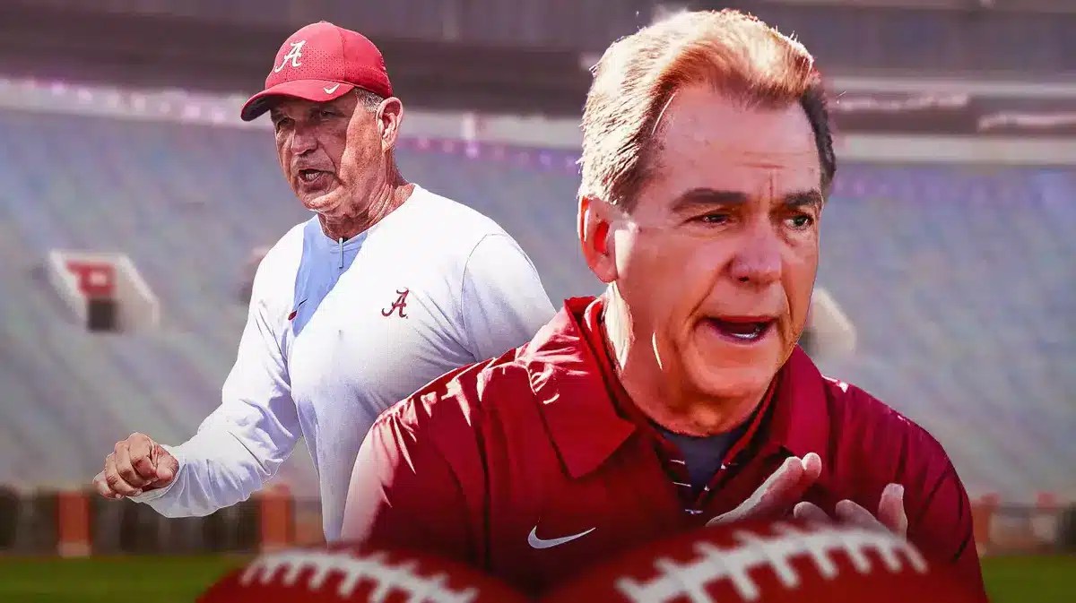 Nick Saban (Alabama football head coach) and Kevin Steele (Alabama football DC)
