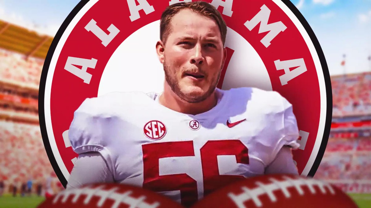 Alabama football, Crimson Tide, Ohio State football, Buckeyes, Seth McLaughlin, Seth McLaughlin in Alabama uni with Alabama football stadium in the background