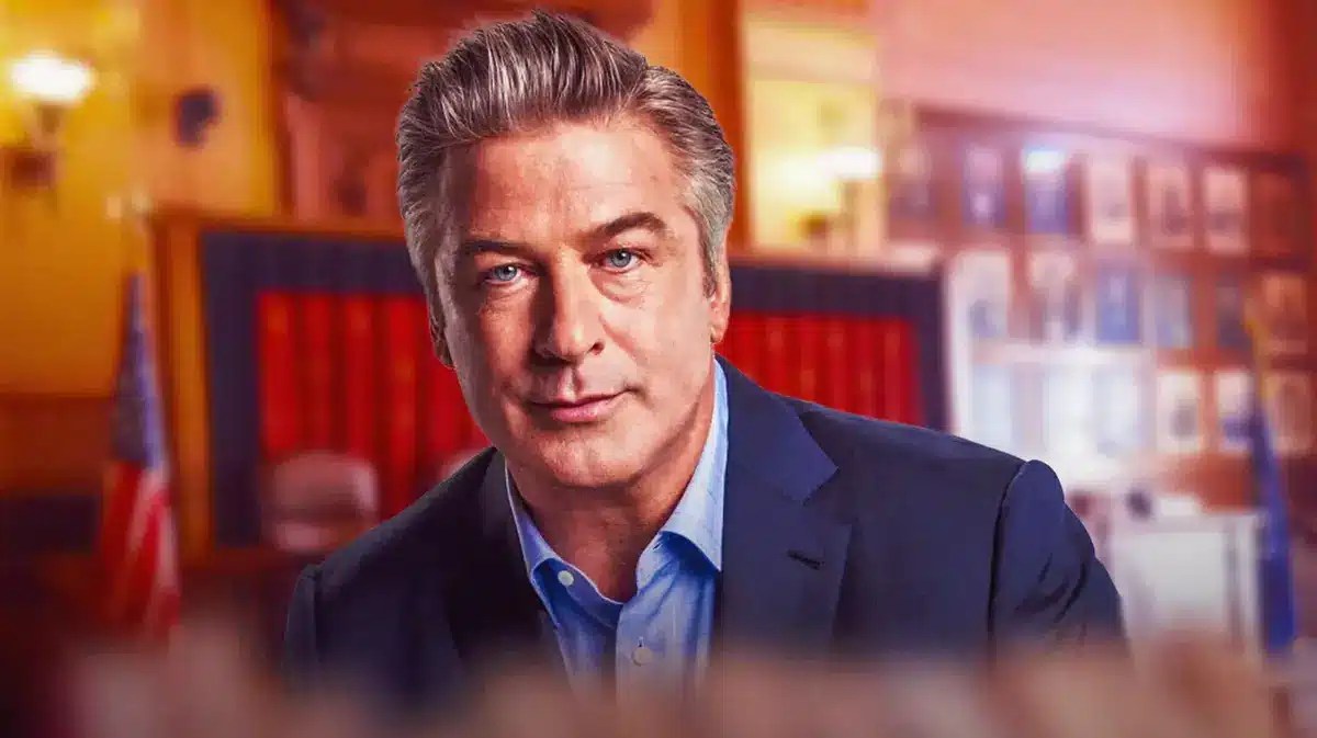 Alec Baldwin in a courtoom.