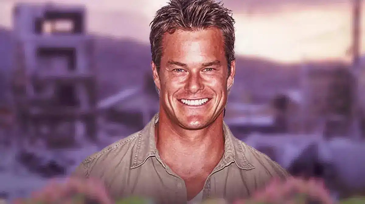 Alec Musser with landscaped background.