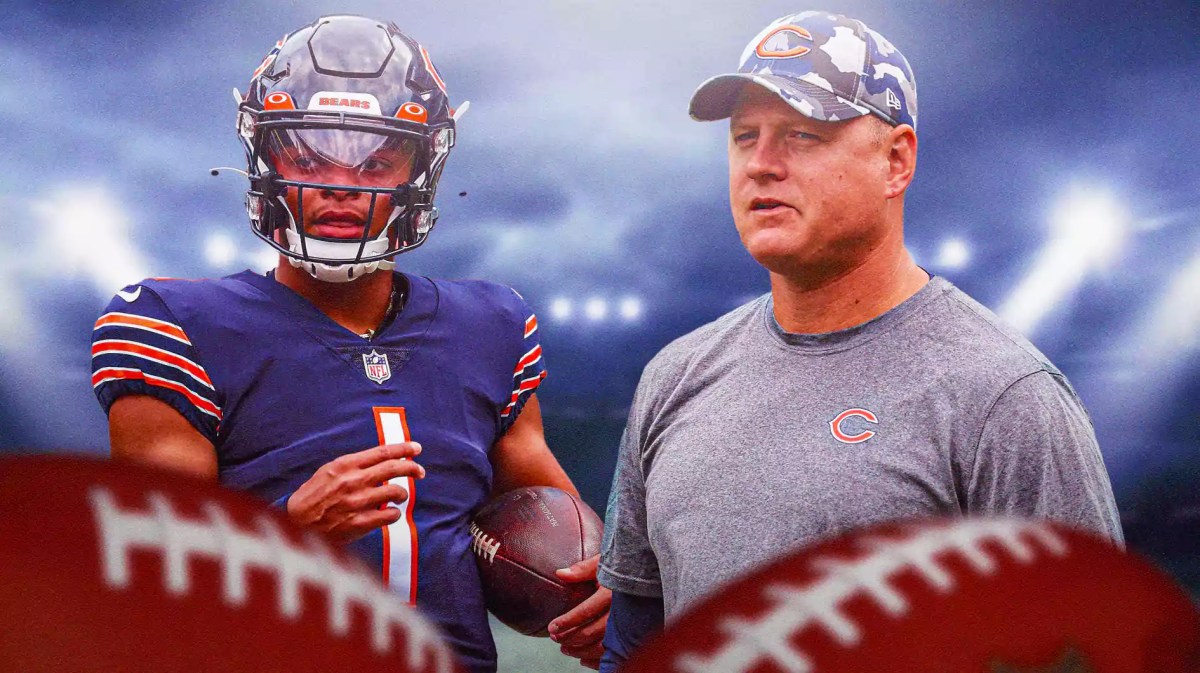 Bears quarterback Justin Fields, Luke Getsy