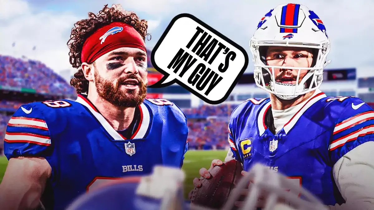 Josh Allen, Dawson Knox saying “that’s my guy”