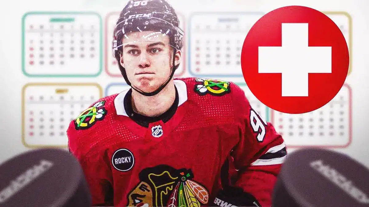 Blackhawks' Connor Bedard takes next step in recovery from fractured jaw