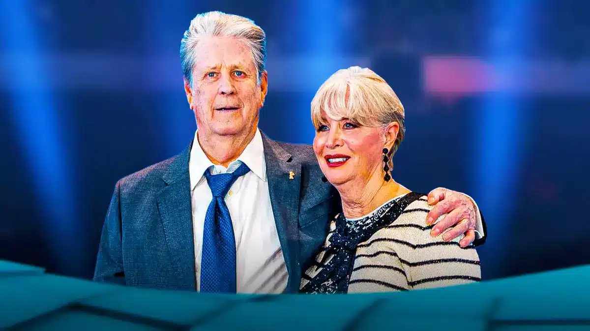 Brian Wilson and his wife Melinda Wilson.