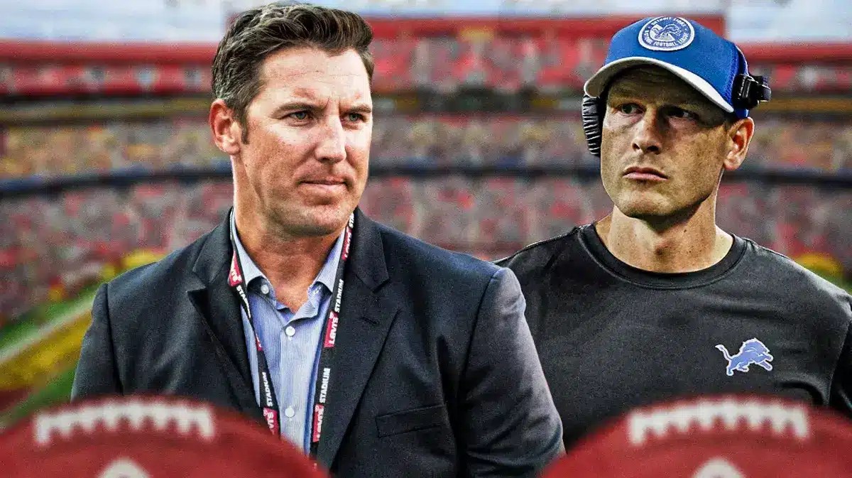 Commanders new GM Adam Peters and Lions OC Ben Johnson.