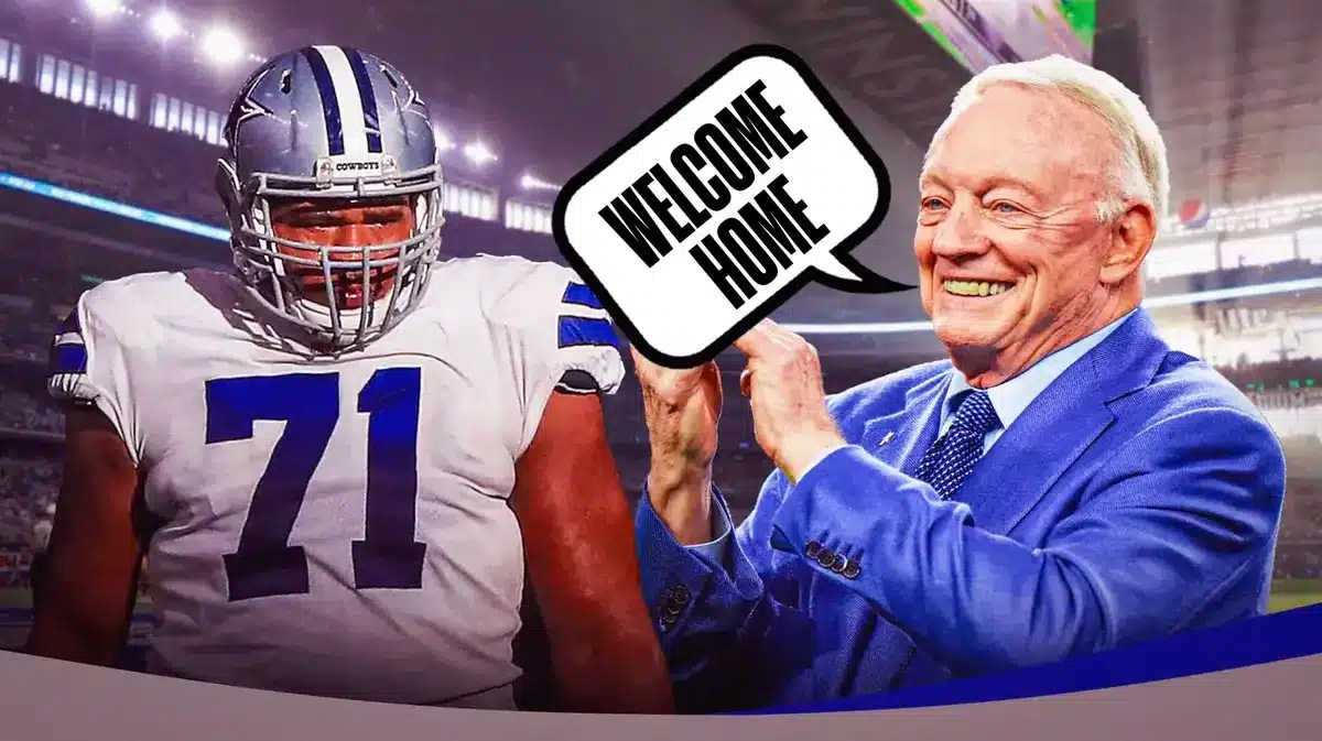 La’el Collins in a Cowboys uniform. Jerry Jones saying “Welcome home”