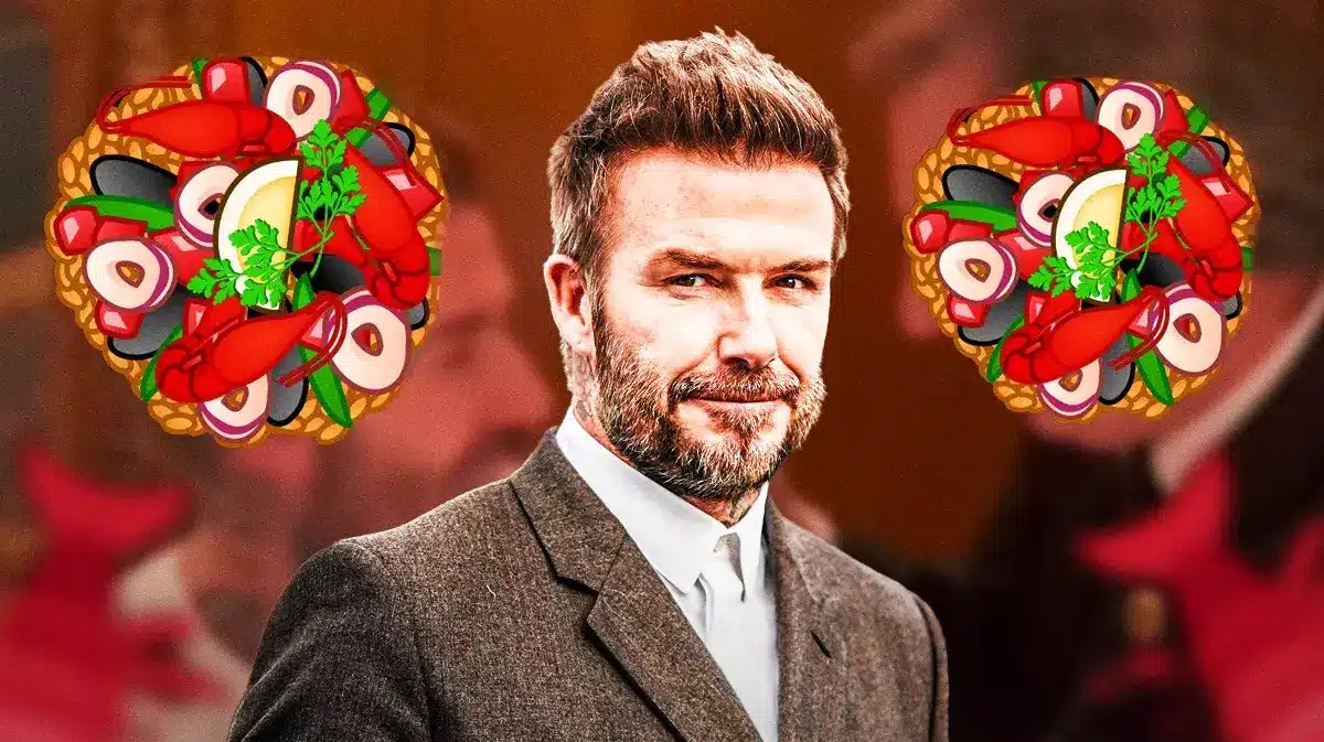 David Beckham spoon-fed bonkers luxury seafood meal