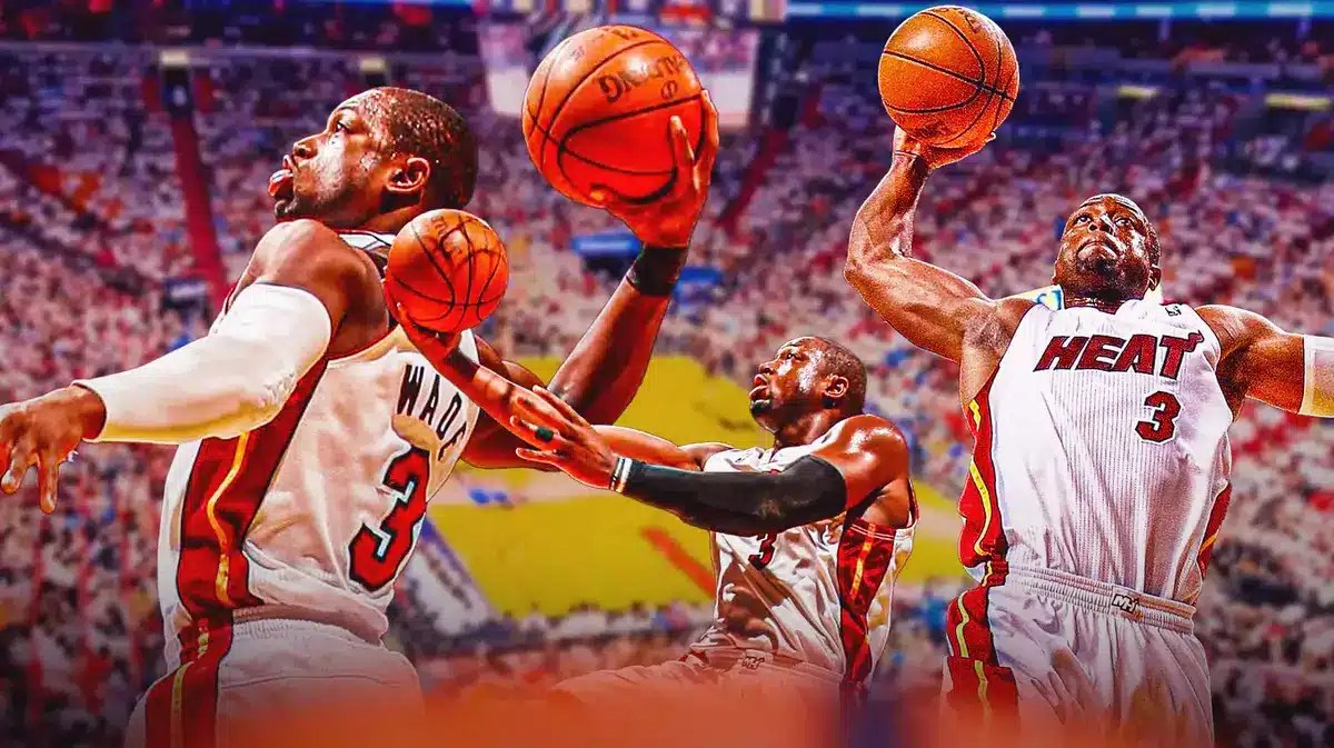 Action shots of Dwyane Wade (Heat)
