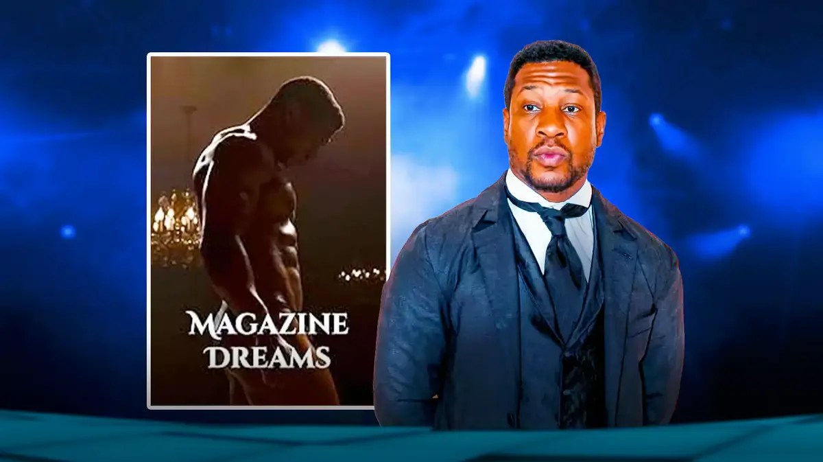 Jonathan Majors and a Magazine Dreams poster.