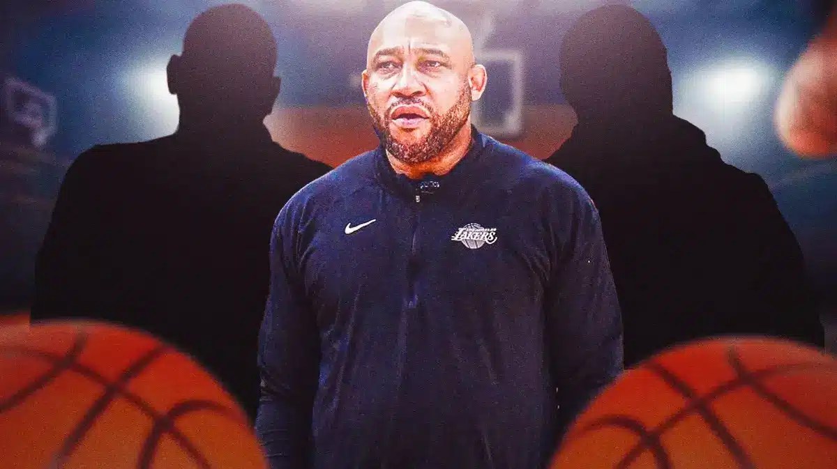 Lakers head coach Darvin Ham, with Doc Rivers, Phil Handy, and Kenny Atkinson as potential replacements