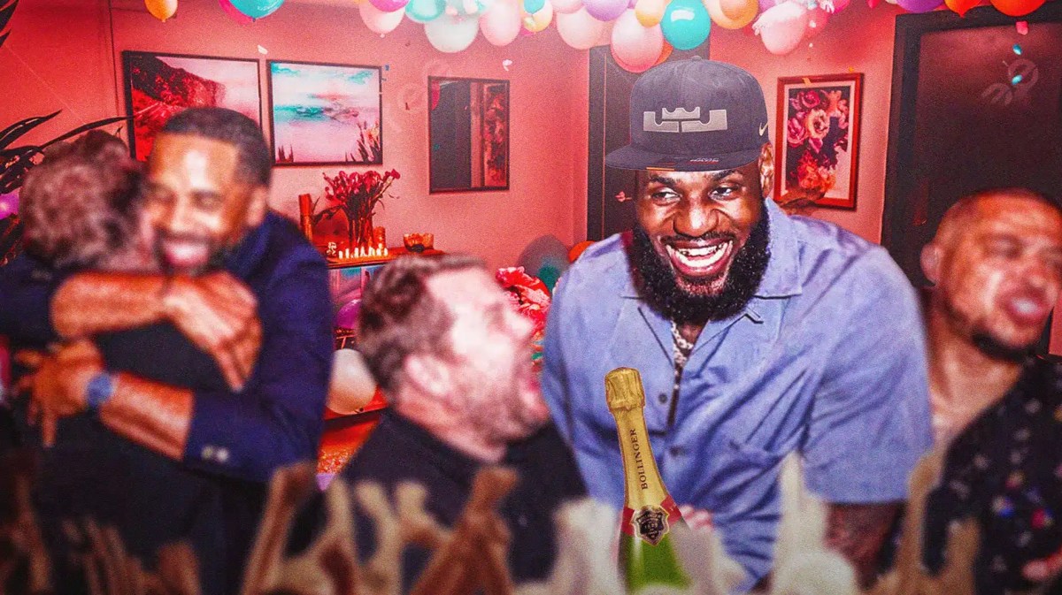 Lakers' LeBron James has epic 1970's-themed birthday party