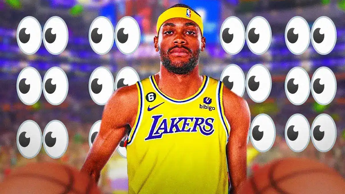 Bruce Brown in a Lakers uniform.