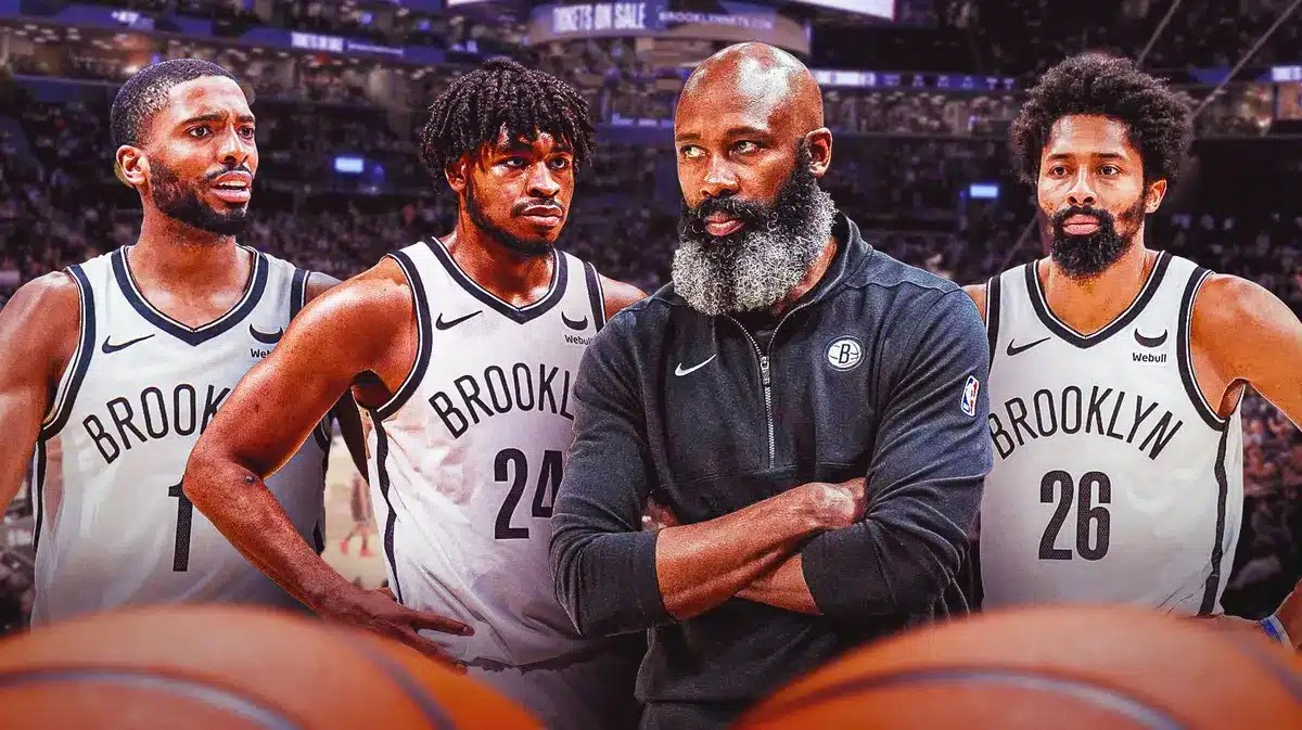 Nets' Mikal Bridges, Cam Thomas, Jacque Vaughn, Spencer Dinwiddie