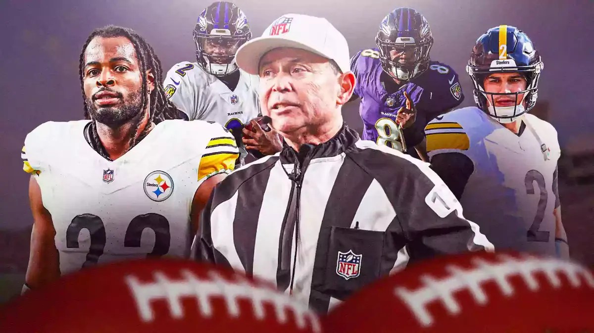 NFL referee Brad Allen who will officiate the Week 18 Ravens-Steelers game after messing up in the Cowboys-Lions matchup.