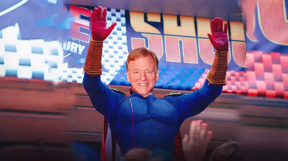 ROger Goodell (NFL commissioner) as homelander