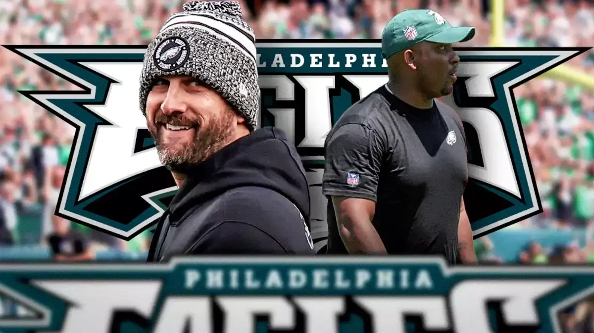 Nick Sirianni next to Brian Johnson (Philadelphia Eagles)