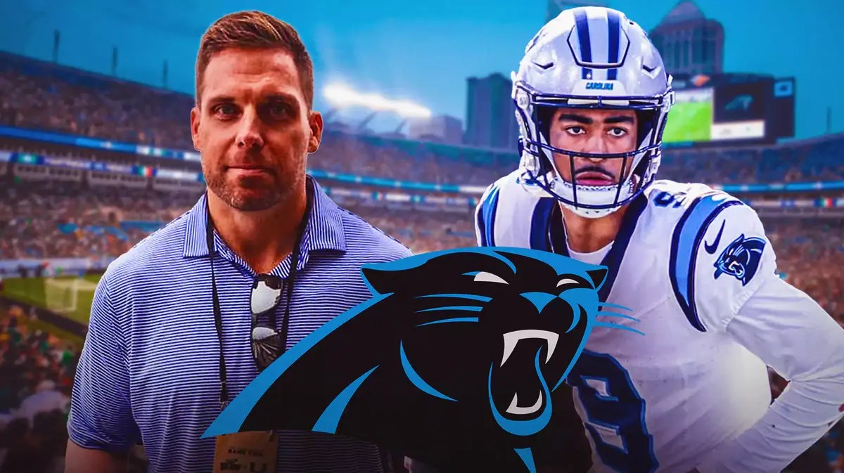Dan Morgan, Panthers logo. Bryce Young