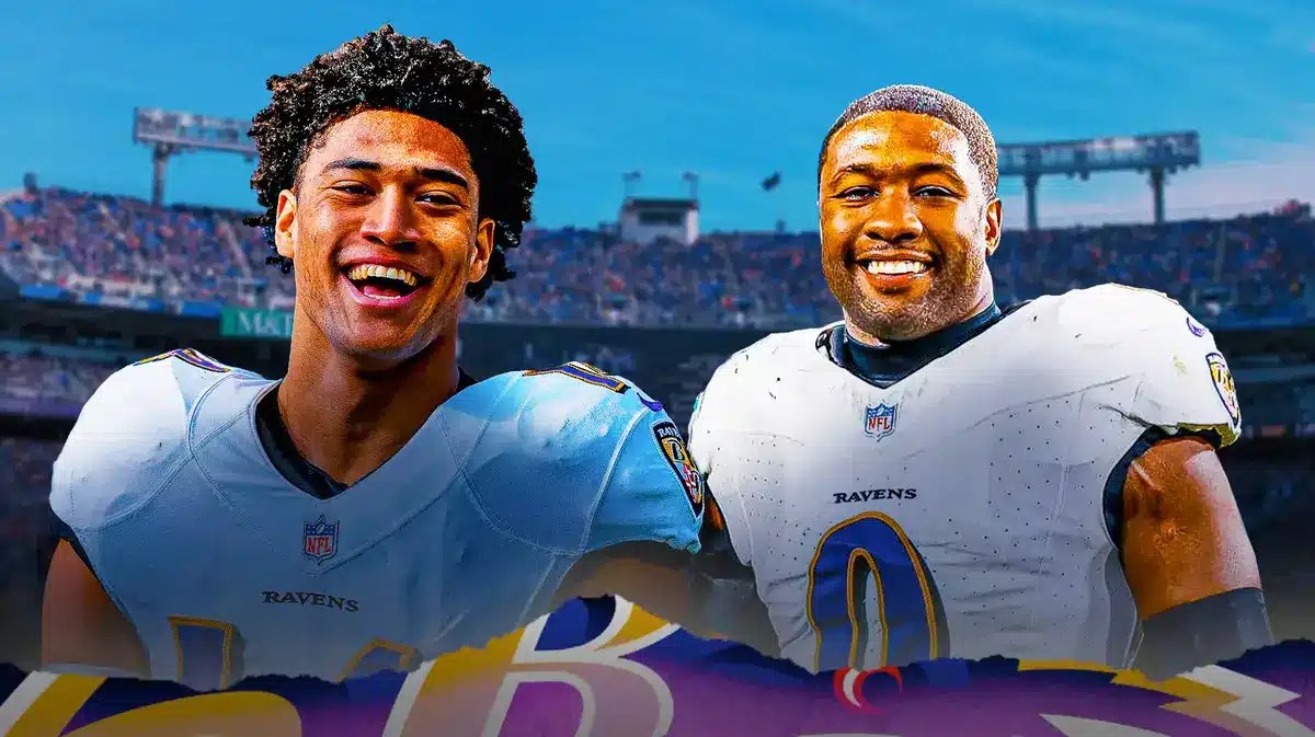 Ravens John Harbaugh and Lamar Jackson teammates Kyle Hamilton with Roquan Smith