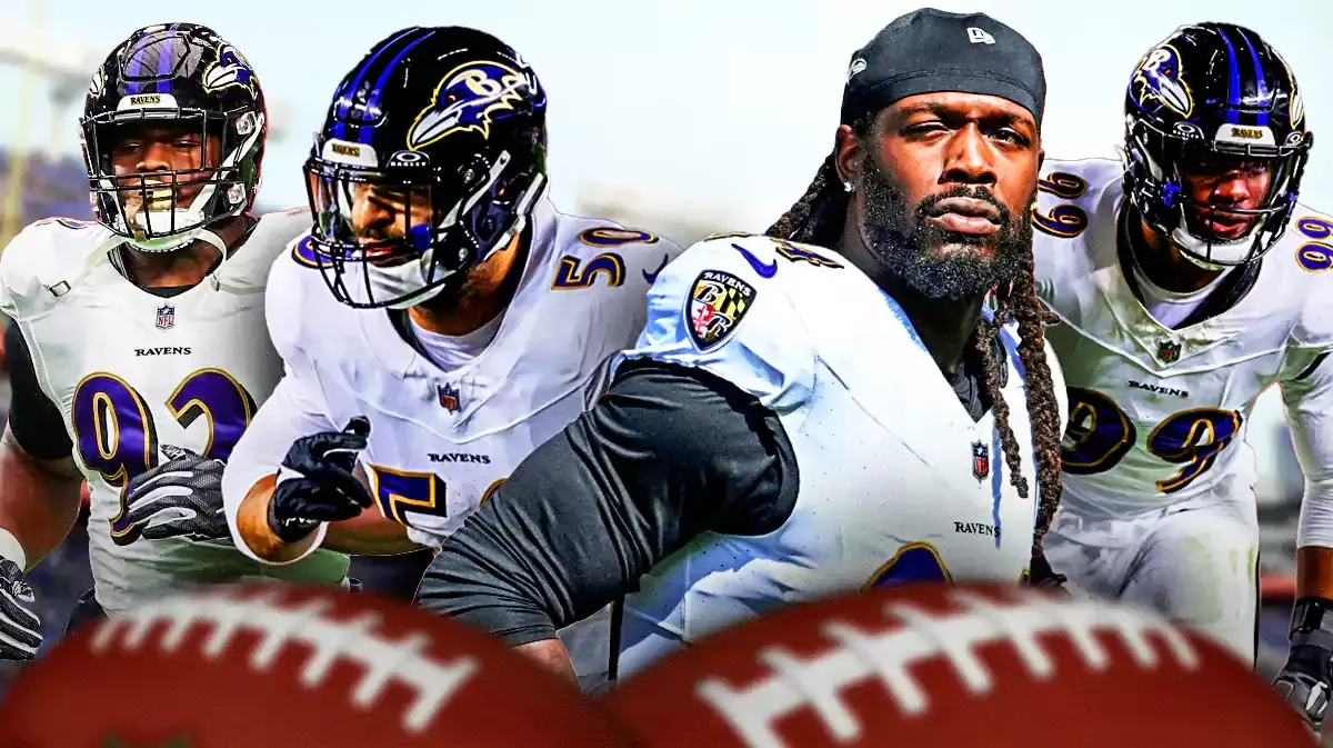 Jadeveon Clowney, Kyle Van Noy, Odafe Oweh and Justin Madubuike all for the ravens