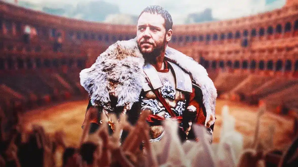 Russell Crowe in Gladiator.