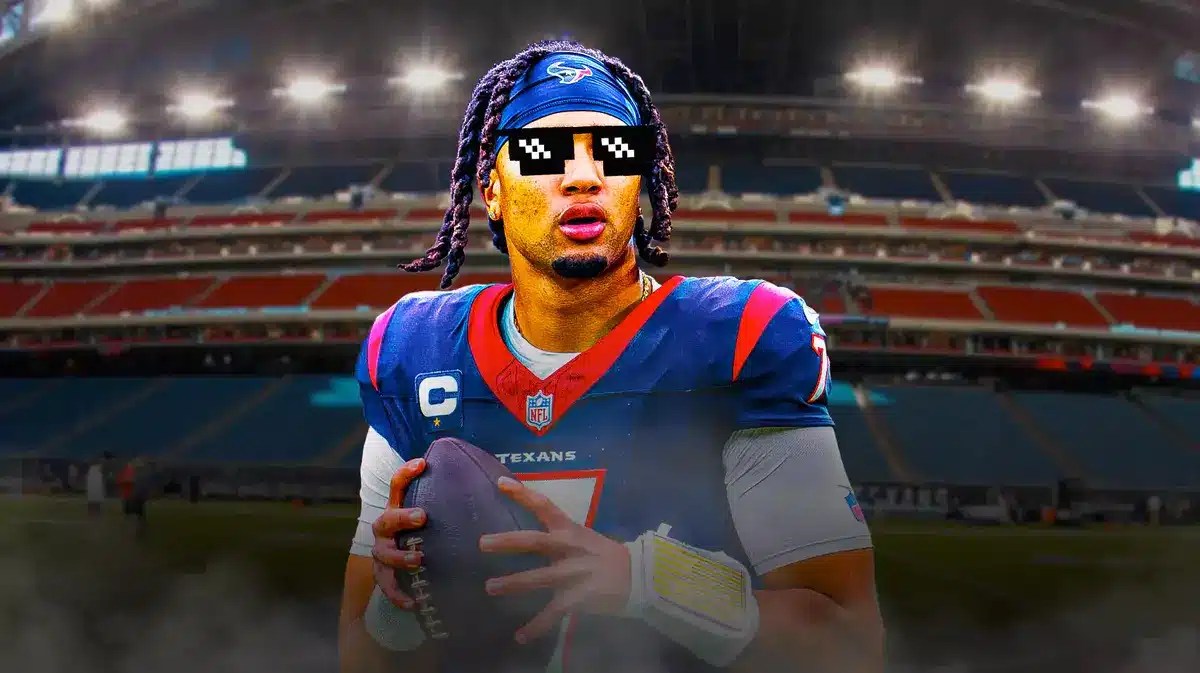 CJ Stroud (Texans) with DEAL WITH IT SHADES