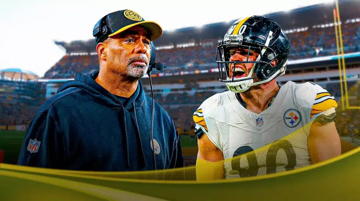 Steelers coach Teryl Austin and TJ Watt