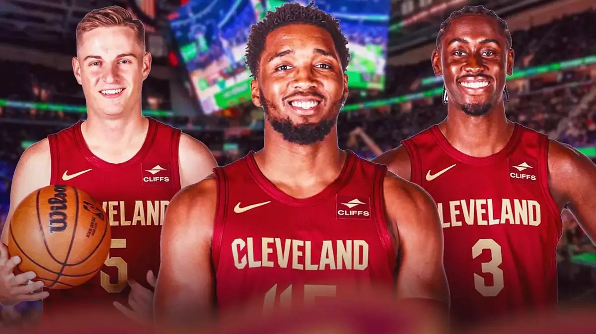 Donovan Mitchell, Sam Merrill and Caris LeVert of the Cavs all helped take down the Bulls