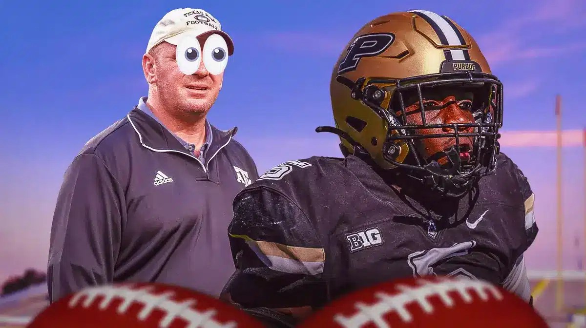 Texas A&M football lands Purdue transfer Nic Scourton.