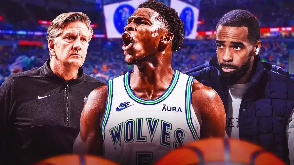 Mike Conley (show that he didn’t play), Chris Finch upset, Anthony Edwards flexing