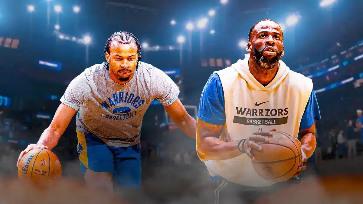 Warriors' Moses Moody and Draymond Green