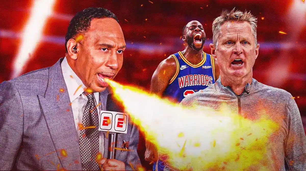 Stephen A. Smith breathing fire at Warriors' Steve Kerr, Warriors' Draymond Green.