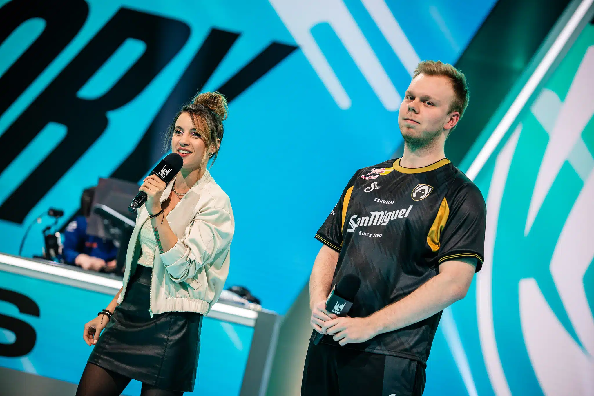 Wunder in an interview with Laure Valée (Photo by Wojciech Wandzel/Riot Games)