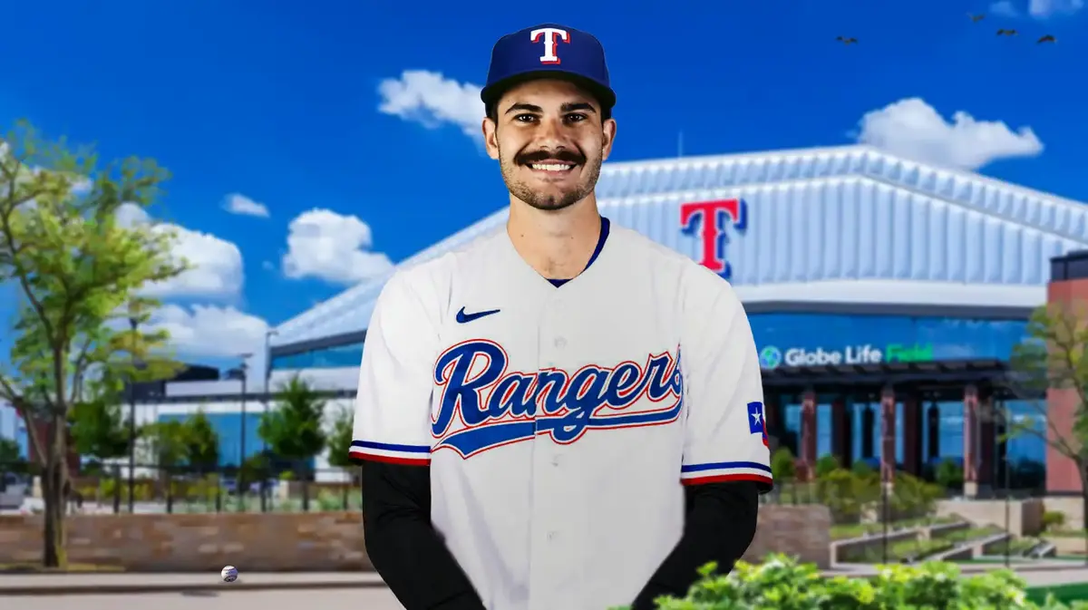 Dylan Cease in a Rangers uniform