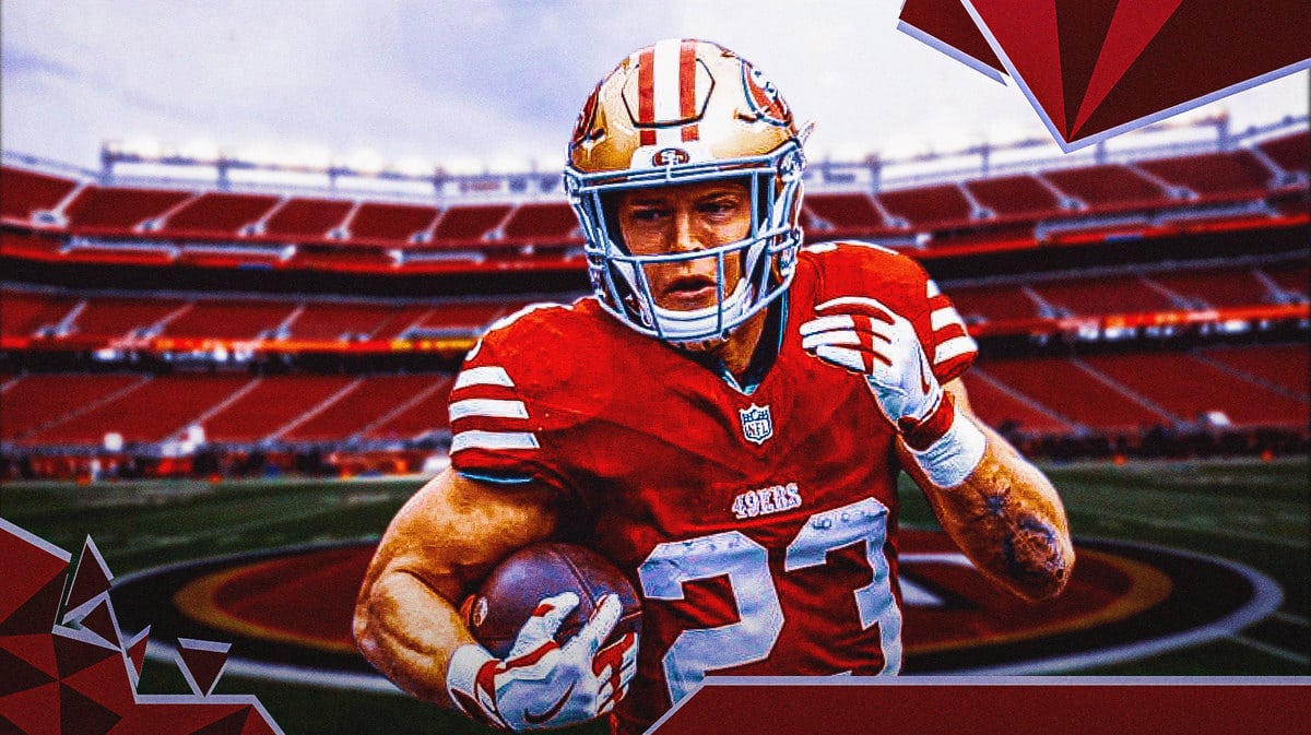 49ers' Christian McCaffrey looking serious