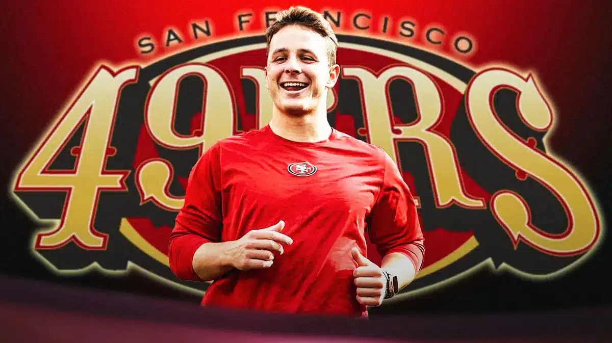 49ers quarterback Brock Purdy smiling
