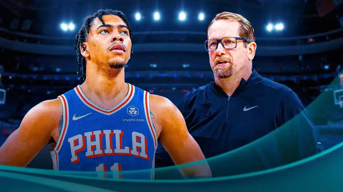 76ers' Jaden Springer and Nick Nurse