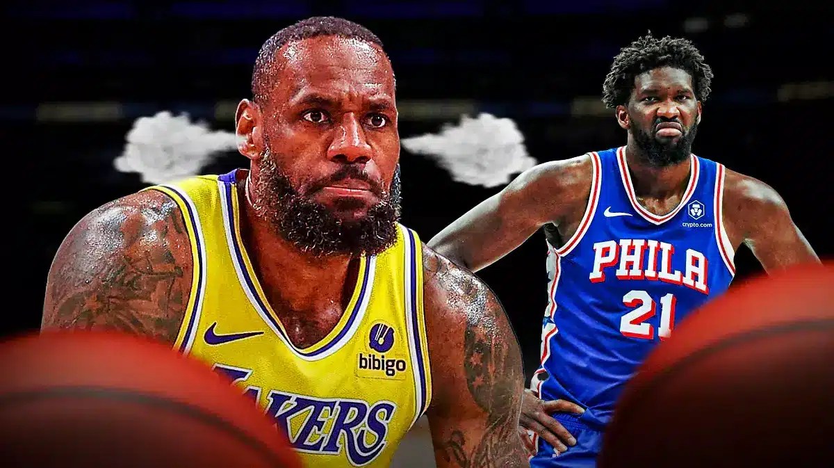 LeBron James and Joel Embiid