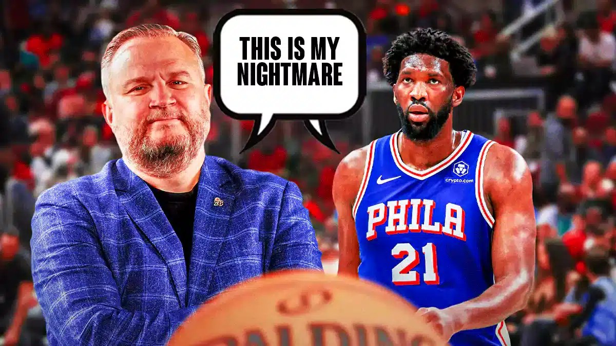 76ers' Daryl Morey, Joel Embiid saying "This is my nightmare"