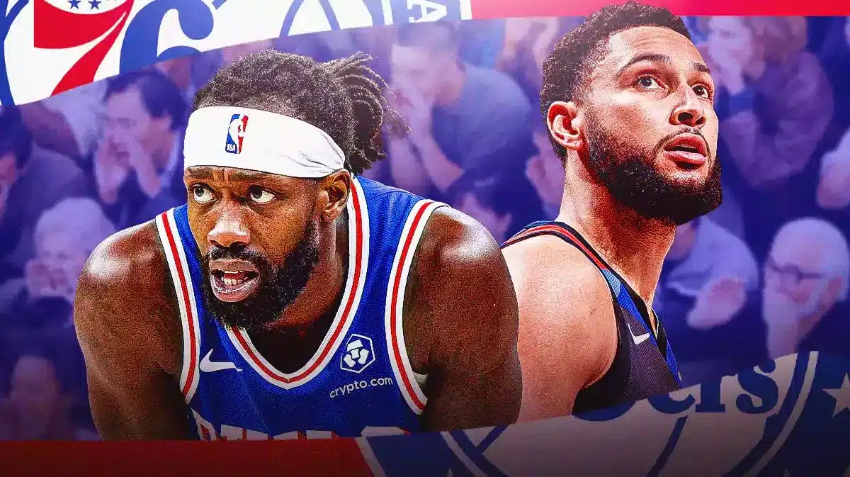Nets Ben Simmons and 76ers Patrick Beverley at Wells Fargo Center