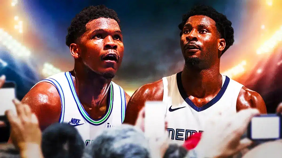 Timberwolves Anthony Edwards and Grizzlies Jaren Jackson Jr.
