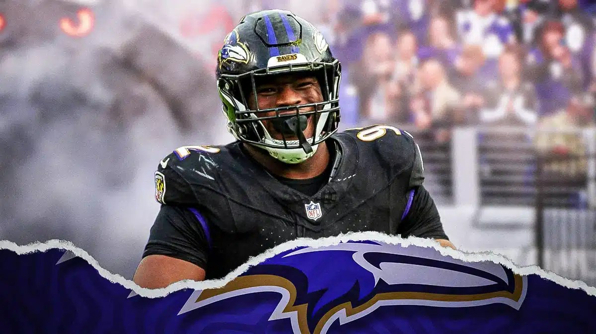 Ravens defensive tackle Justin Madubuike.