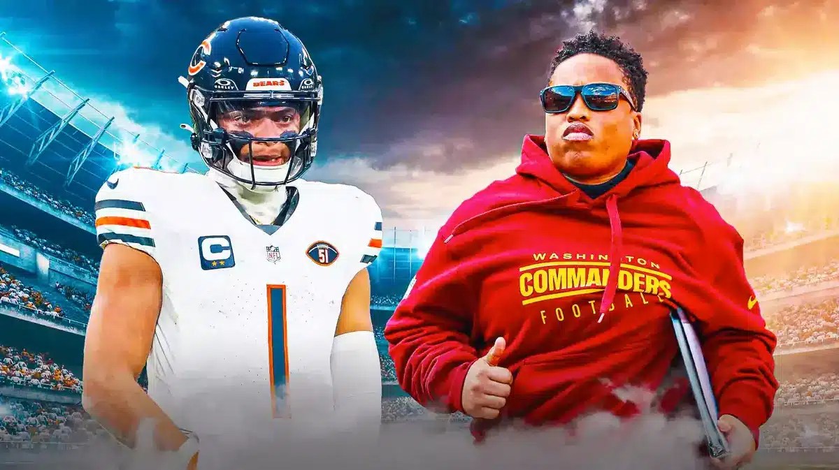 The Washington Commanders' coach Jennifer King is coming over to coach the Bears' RBs.