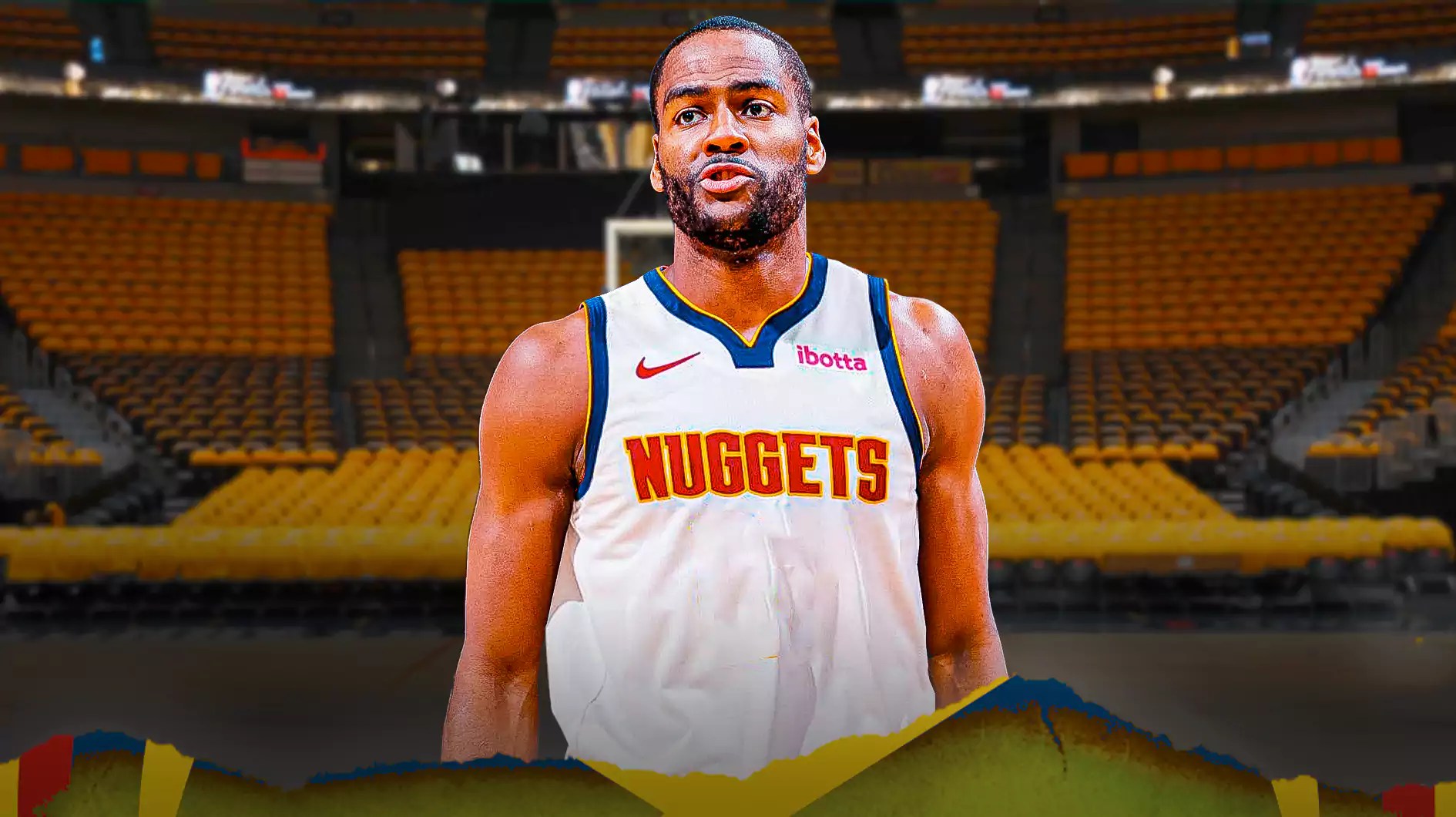 Alec Burks in a Nuggets jersey