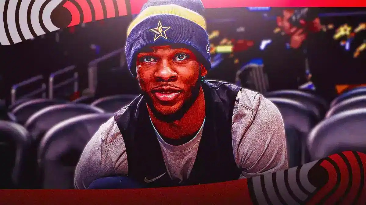 Blazers rookie Scoot Henderson on the bench due to injury