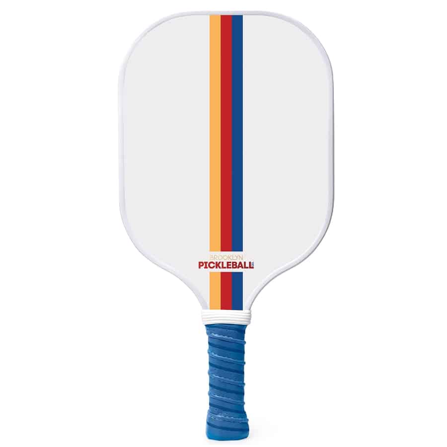 Brooklyn Pickleball Co Pickleball Paddle - White colored on a white background.