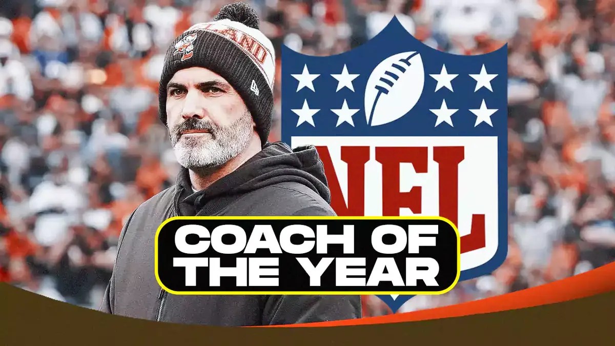 Kevin Stefanski, AP Coach of the Year Award, NFL Logo, Cleveland Browns