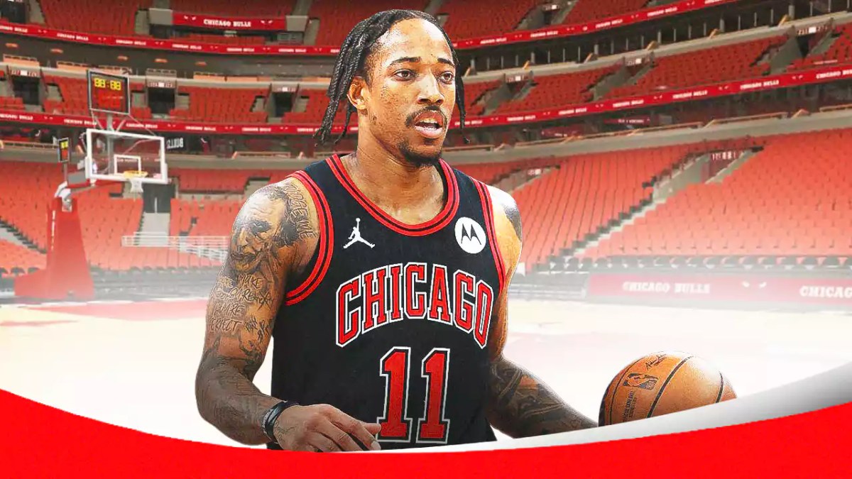 Bulls, DeMar DeRozan, DeMar DeRozan Bulls, Bulls injuries, NBA All-Star break, DeMar DeRozan in Bulls uni with Bulls arena in the background