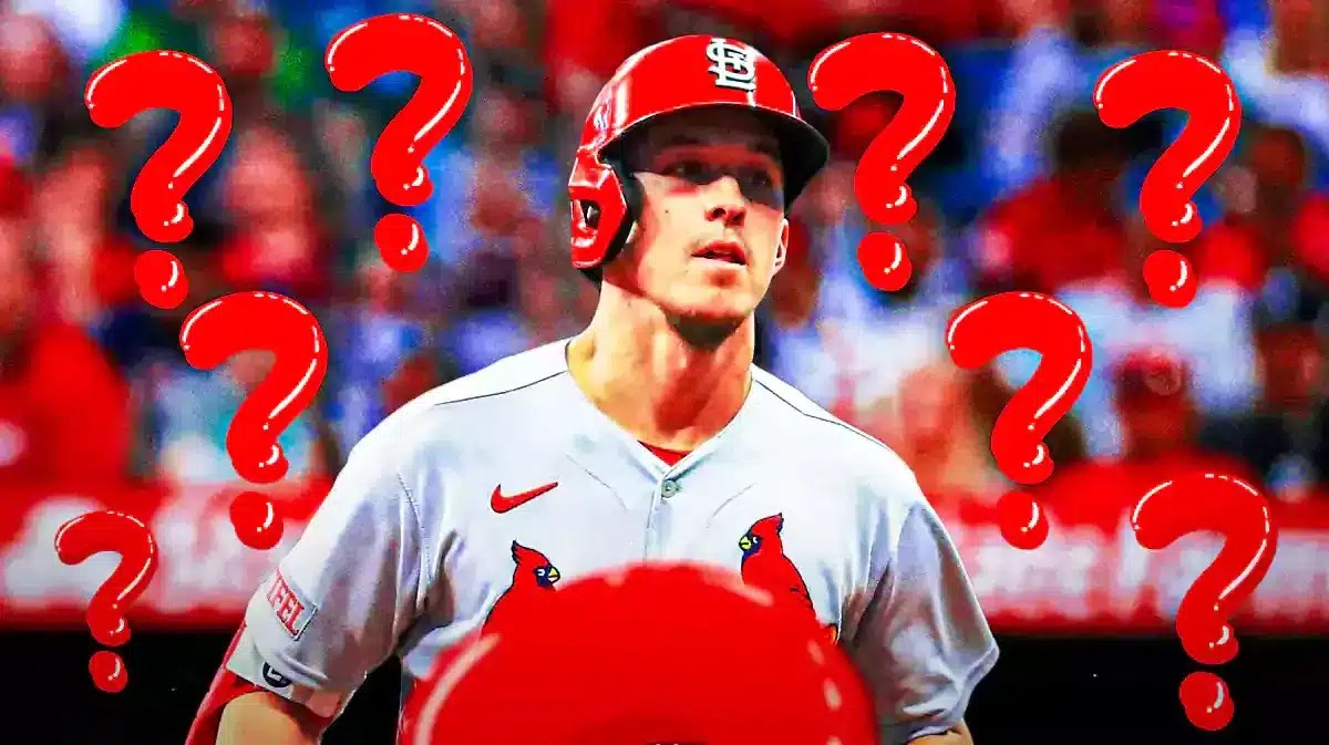 Tommy Edman with question marks around him