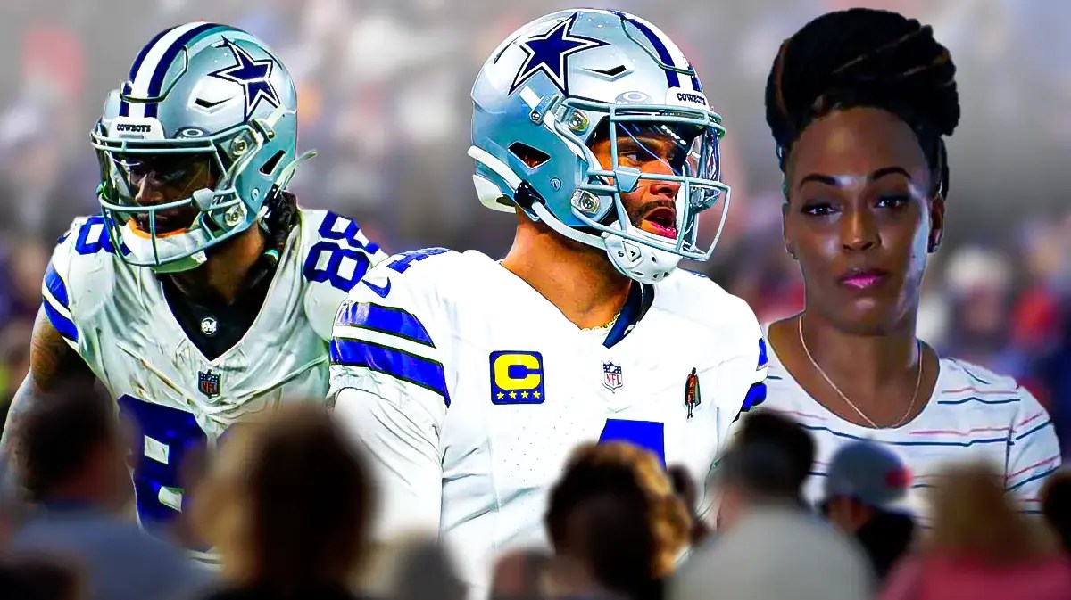Cowboys CeeDee Lamb and Dak Prescott with Leta Ramirez after Packers loss